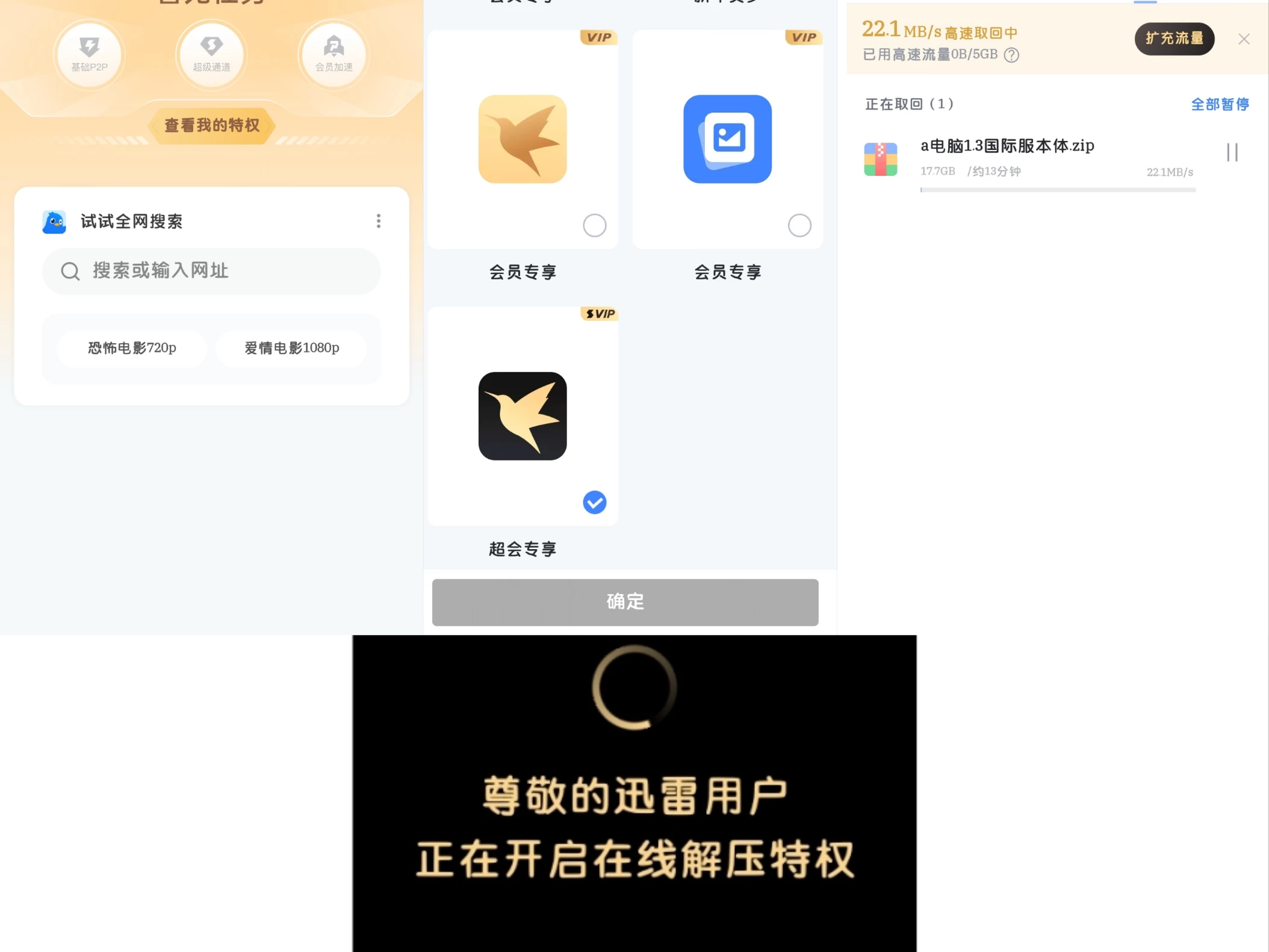 迅雷SVIP版8.06.0.9131不限速下载 去广告纯净版-天机阁